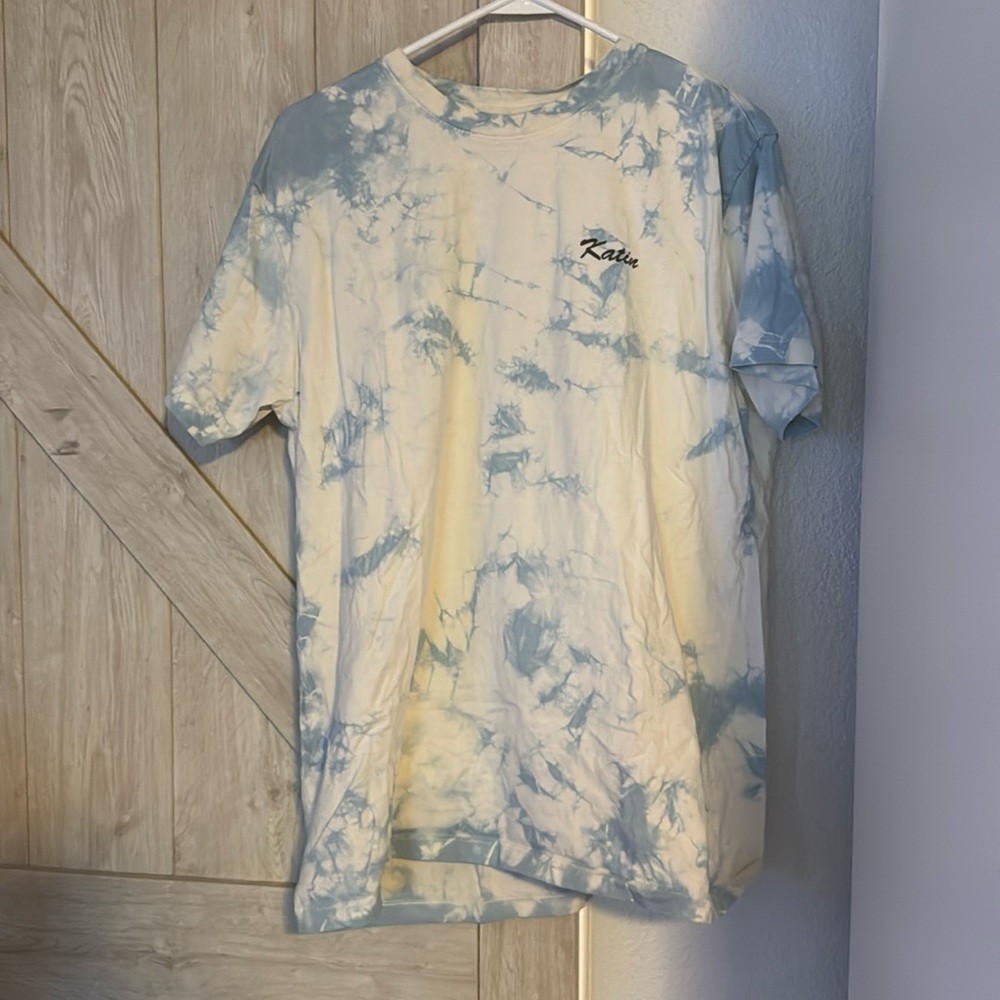 Katin short sleeve tshirt blue tie dye size large